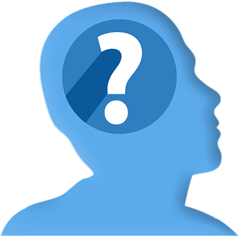 Question In Head Silhouette Icon PNG image