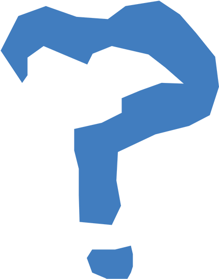 Question Mark Abstract Blue PNG image