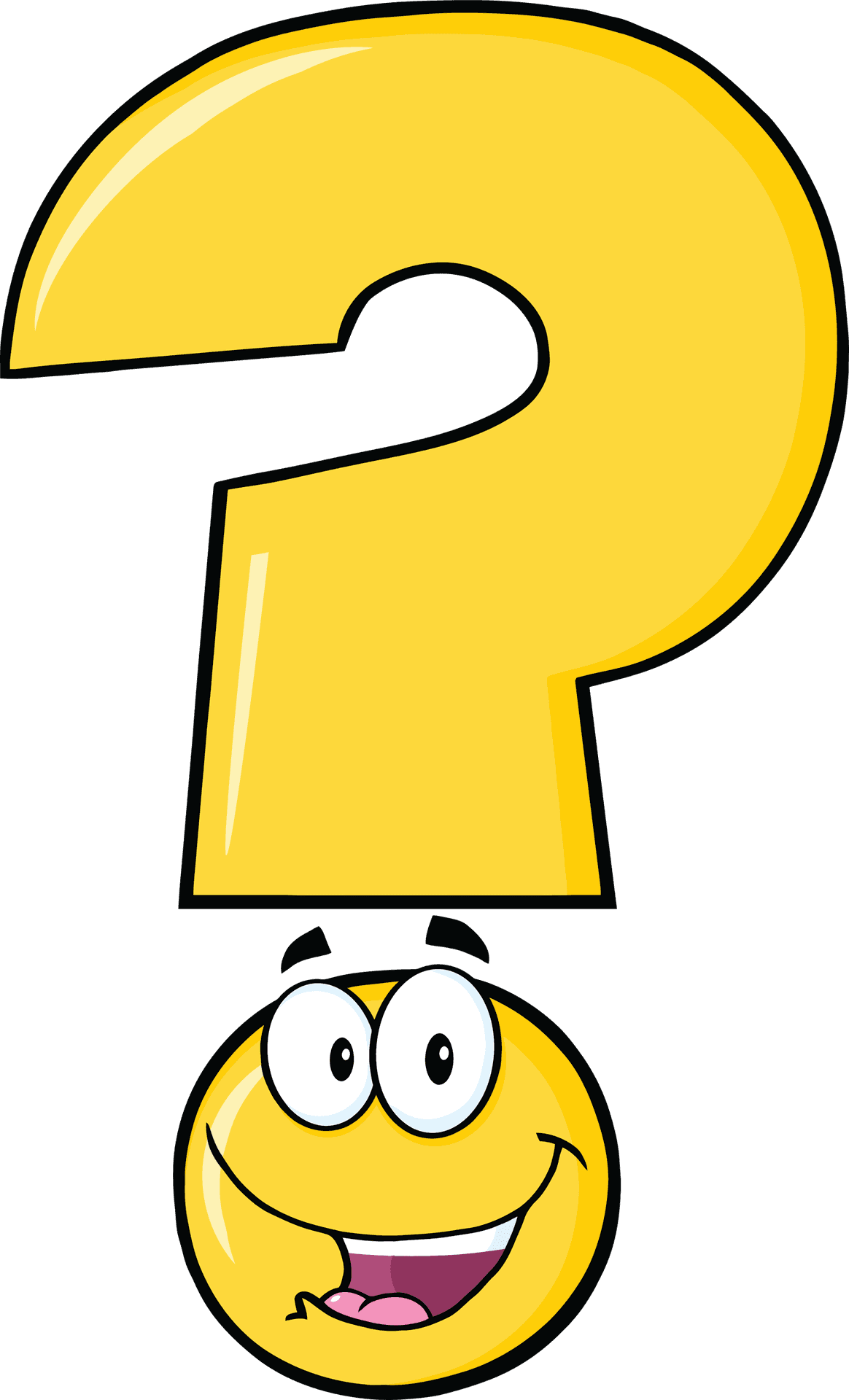 Question Mark Cartoon Character PNG image