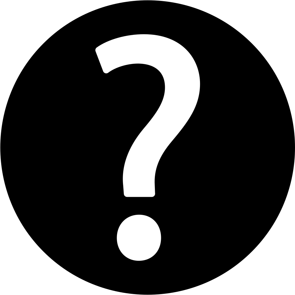 Question Mark Icon Black Background PNG image