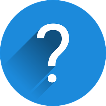 Question Mark Icon Blue Background PNG image