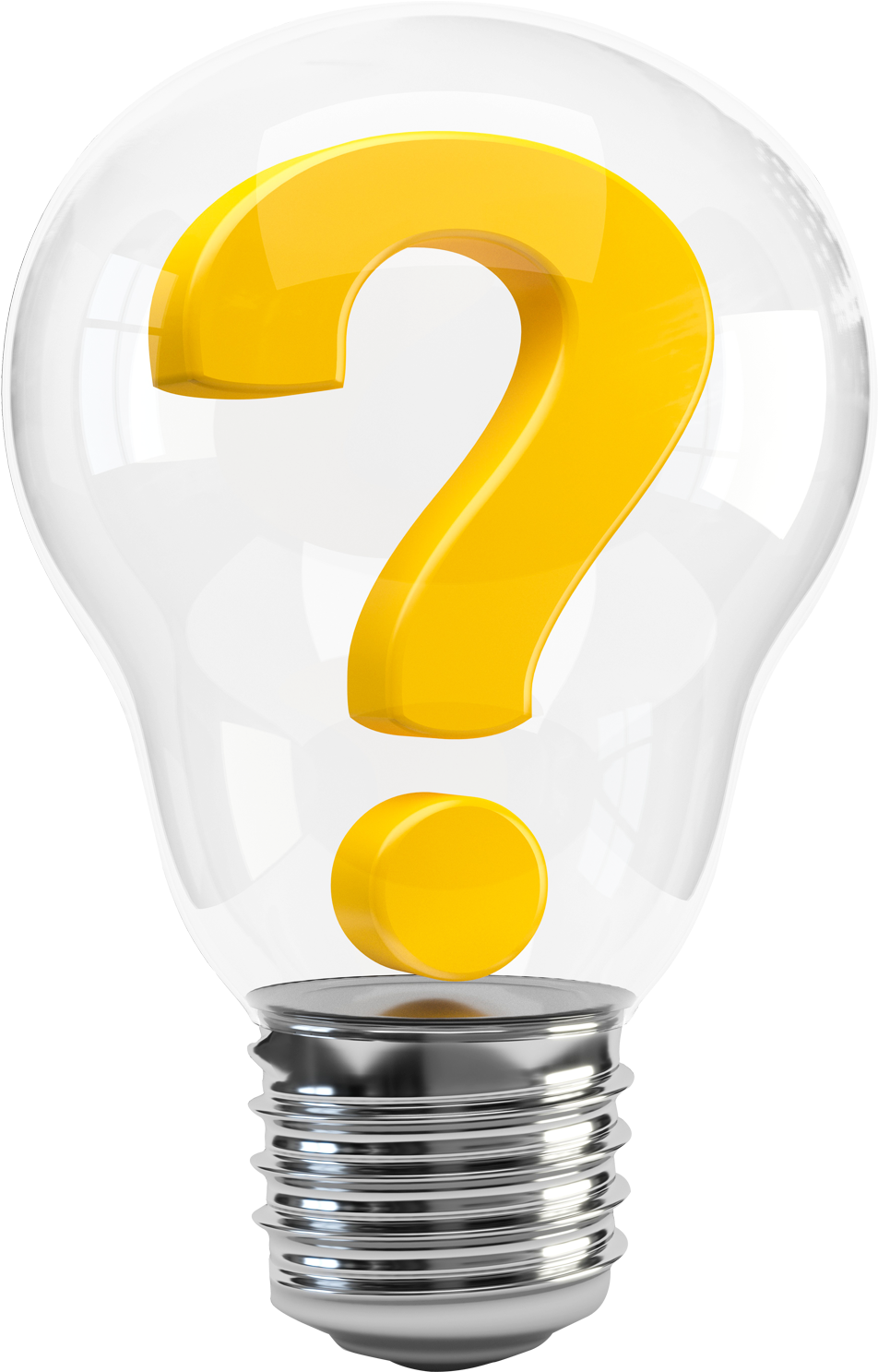 Question Mark Lightbulb PNG image