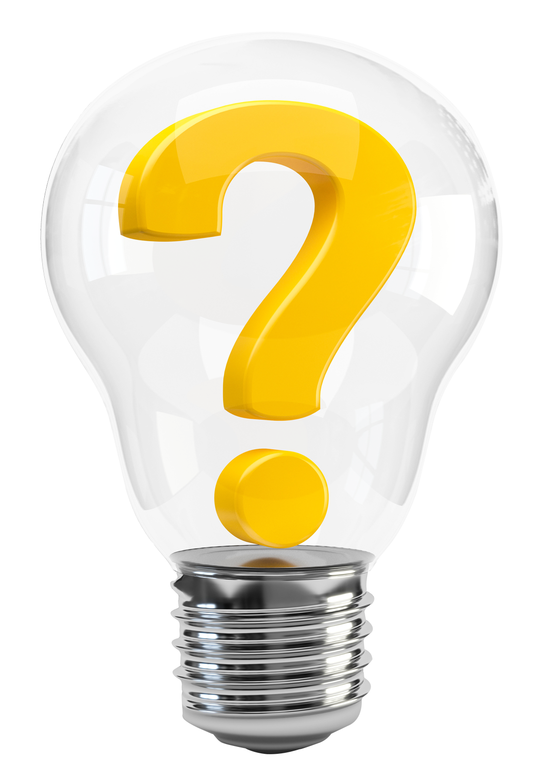 Question Mark Lightbulb PNG image