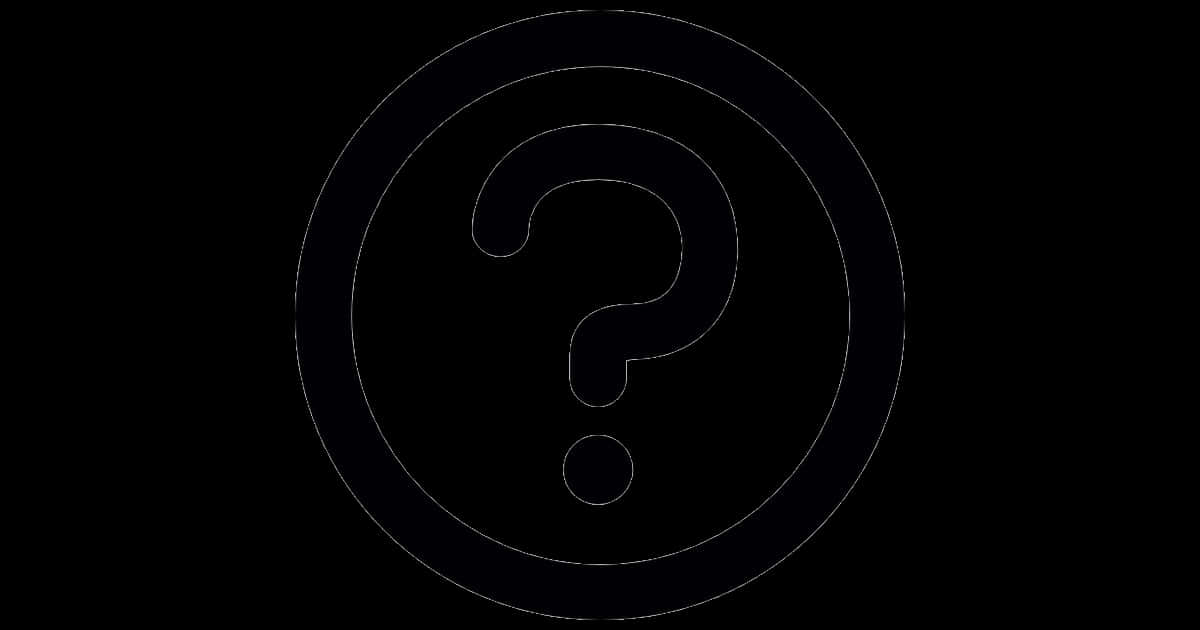Question Mark Outline Clipart PNG image