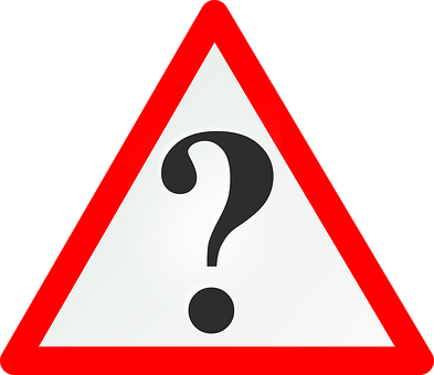 Question Mark Traffic Sign PNG image