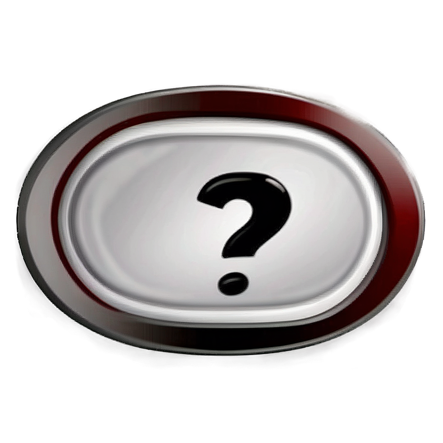 Question Mark Transparent Badge Png 05262024 PNG image