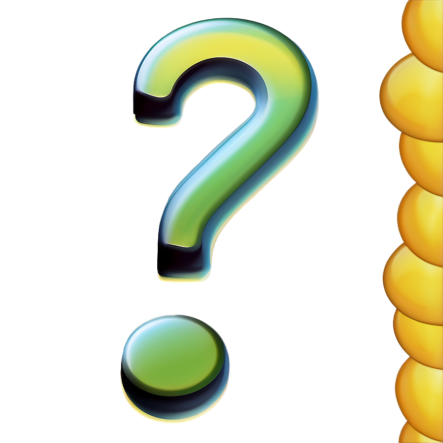 Question Mark Transparent Emoji Png Kfv31 PNG image