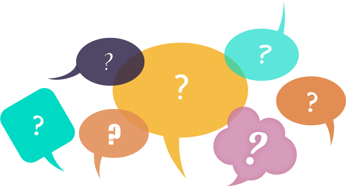 Question Marksin Speech Bubbles PNG image