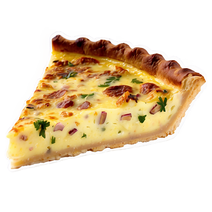 Quiche Lorraine Slice Png 05212024 PNG image