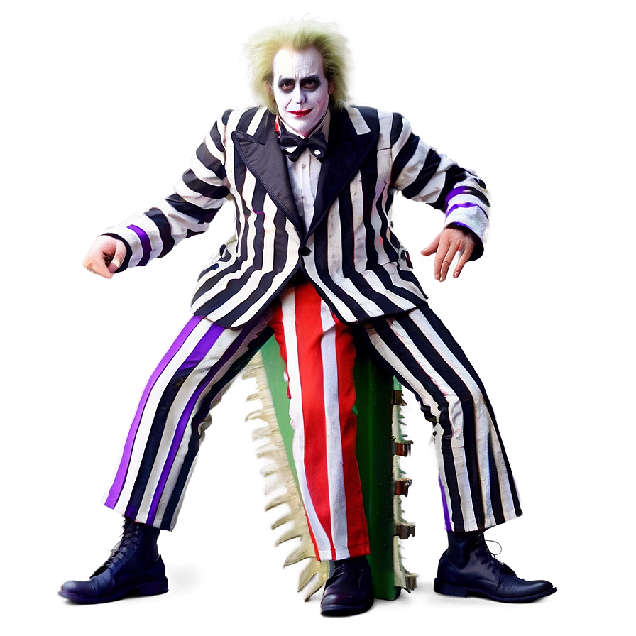 Quirky Beetlejuice Outfit Png 05232024 PNG image