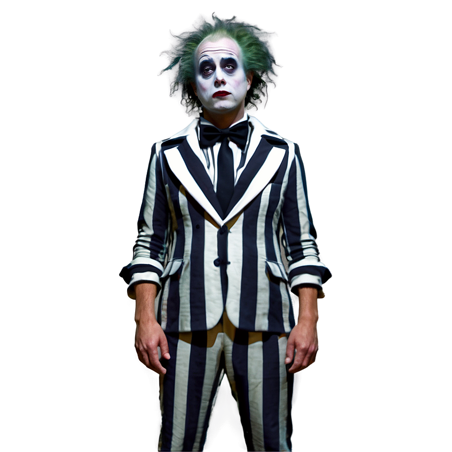 Quirky Beetlejuice Outfit Png 05232024 PNG image