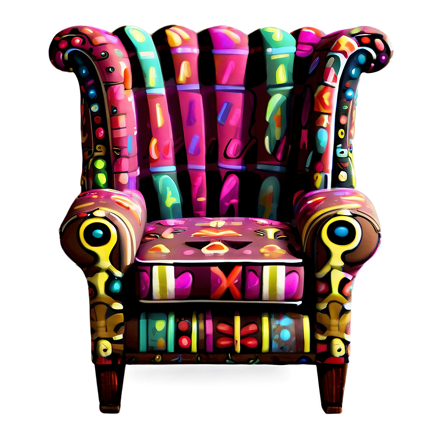 Quirky Cartoon Armchair Png Ryi PNG image