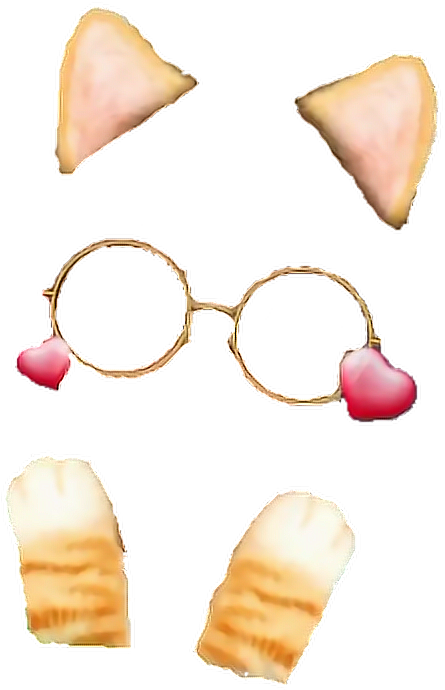 Quirky Face Parts Snapchat Stickers PNG image