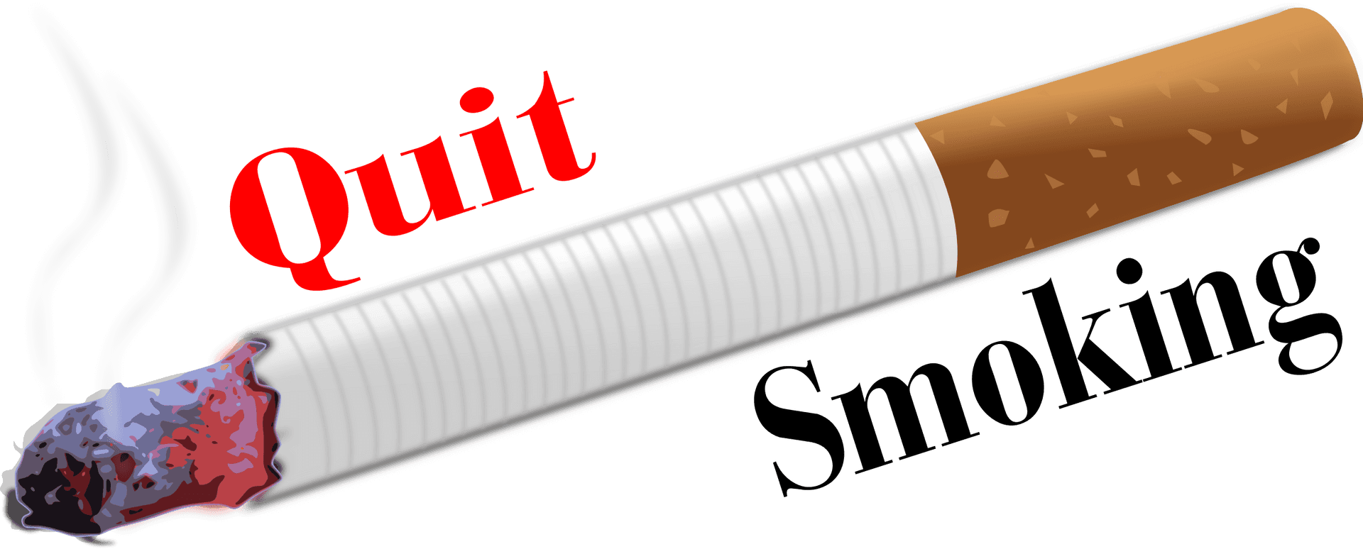 Quit Smoking Message Cigarette PNG image