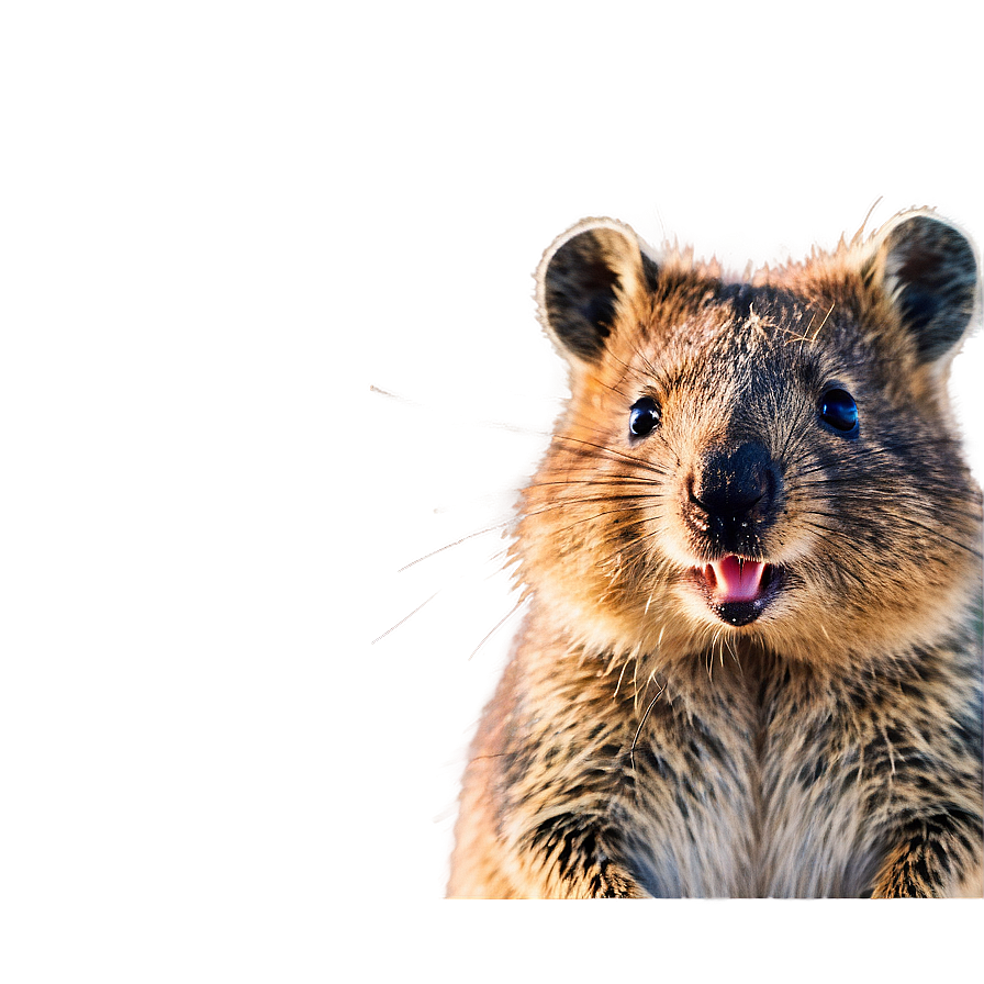 Quokka Enjoying Sun Png Fro PNG image