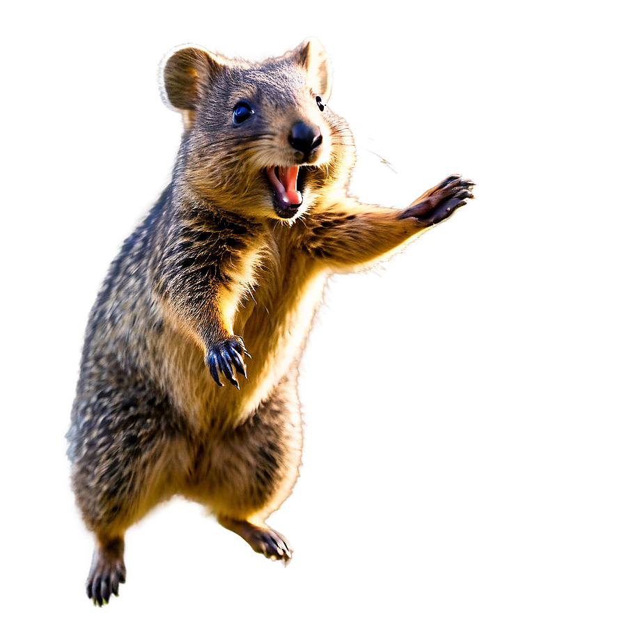 Quokka Jumping Joyfully Png Xqu PNG image