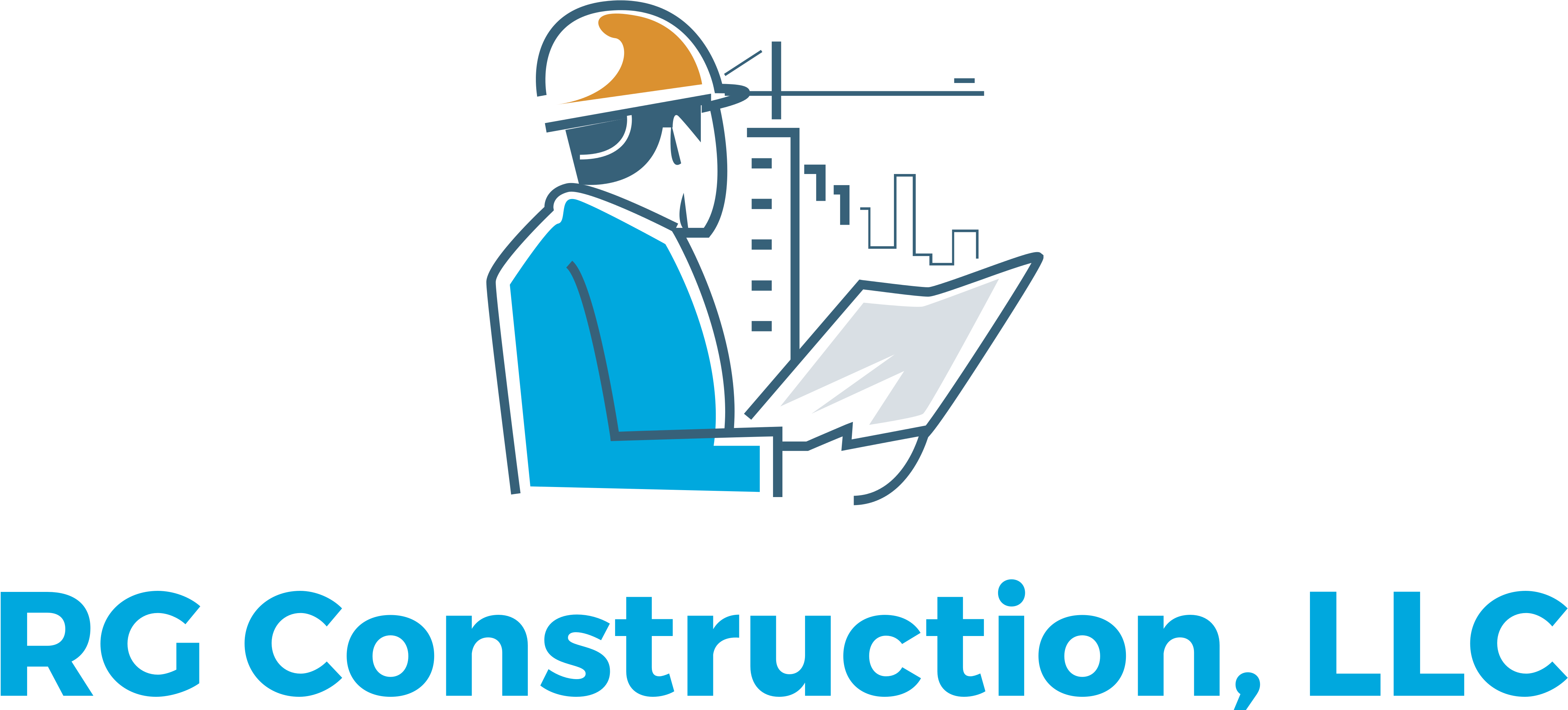 R G Construction Logo PNG image