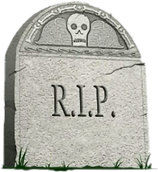 R I P Tombstonewith Skull PNG image