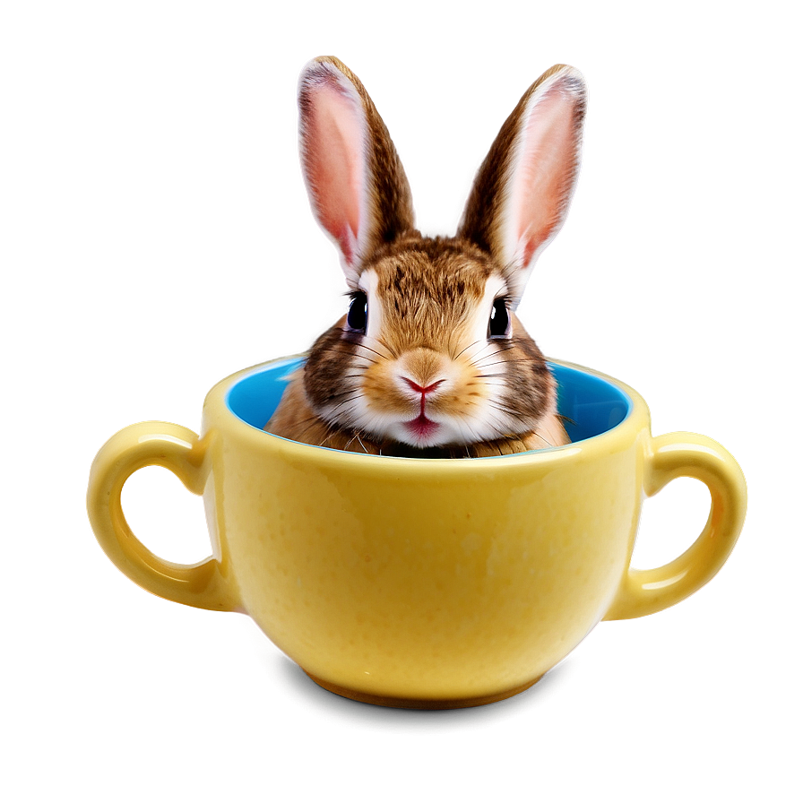 Rabbit In Cup Png 05062024 PNG image