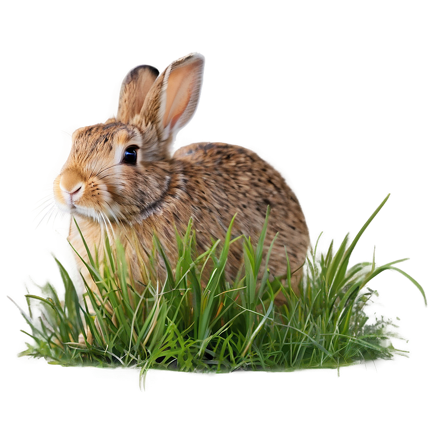 Rabbit In Grass Png 05062024 PNG image