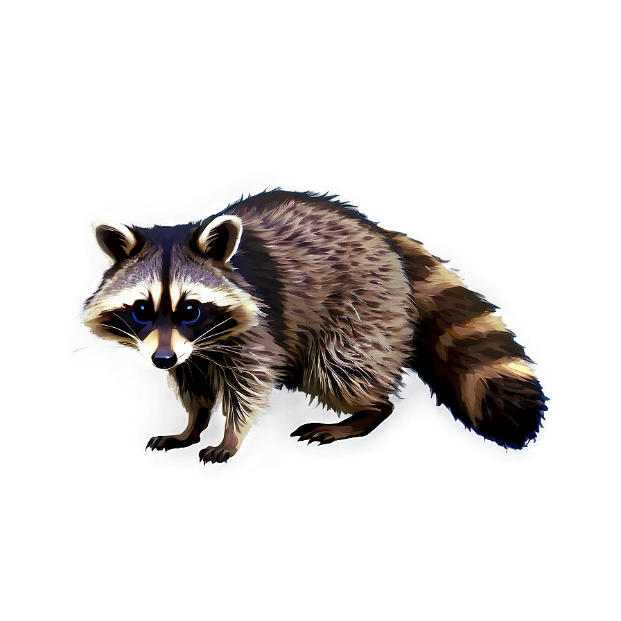 Raccoon Eating Snack Png 05232024 PNG image