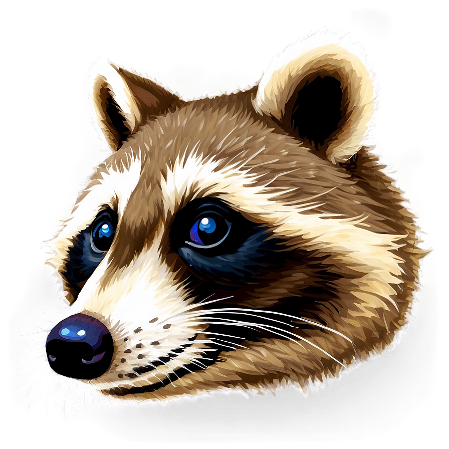 Raccoon Face Closeup Png Yyq PNG image