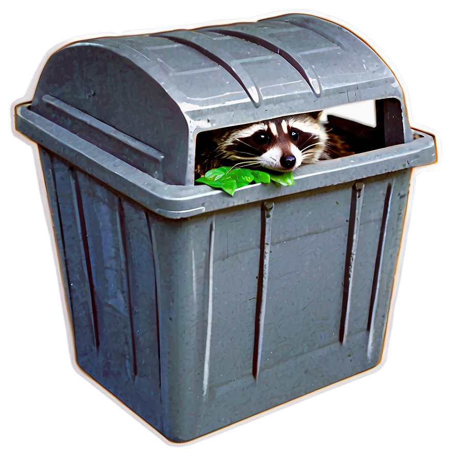 Raccoon In Garbage Adventure Png 05232024 PNG image