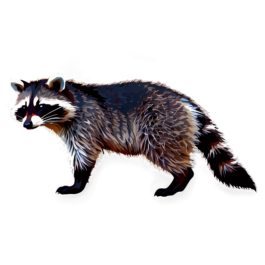 Raccoon In Nature Background Png Csp96 PNG image