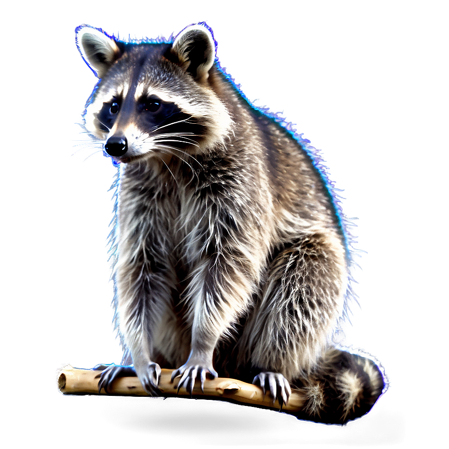 Raccoon Winter Scene Png 40 PNG image