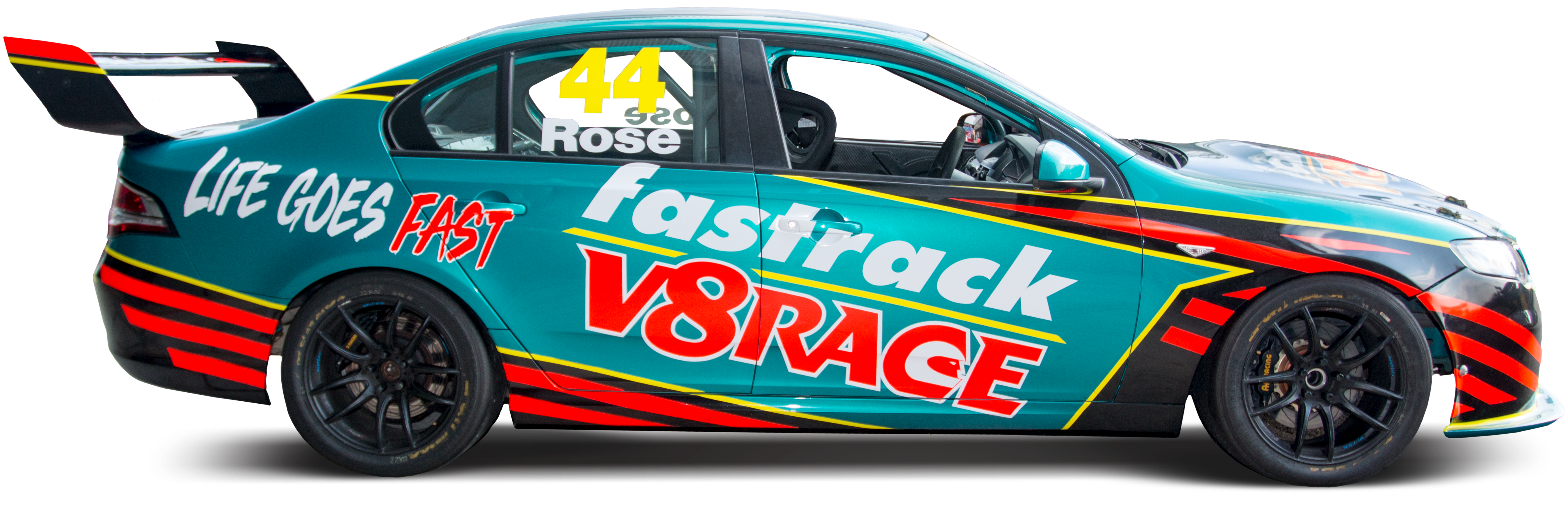 Race Car Number44 Fastrack V8 Racing PNG image