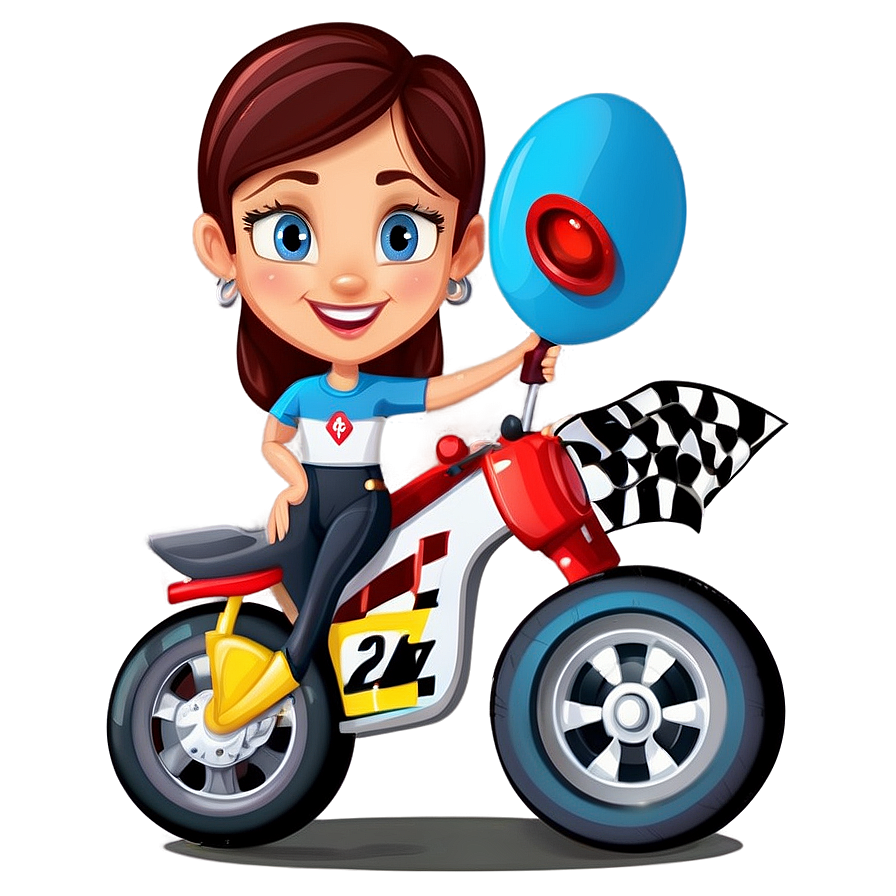 Racing And Cars Cartoon Character Png Vwy PNG image