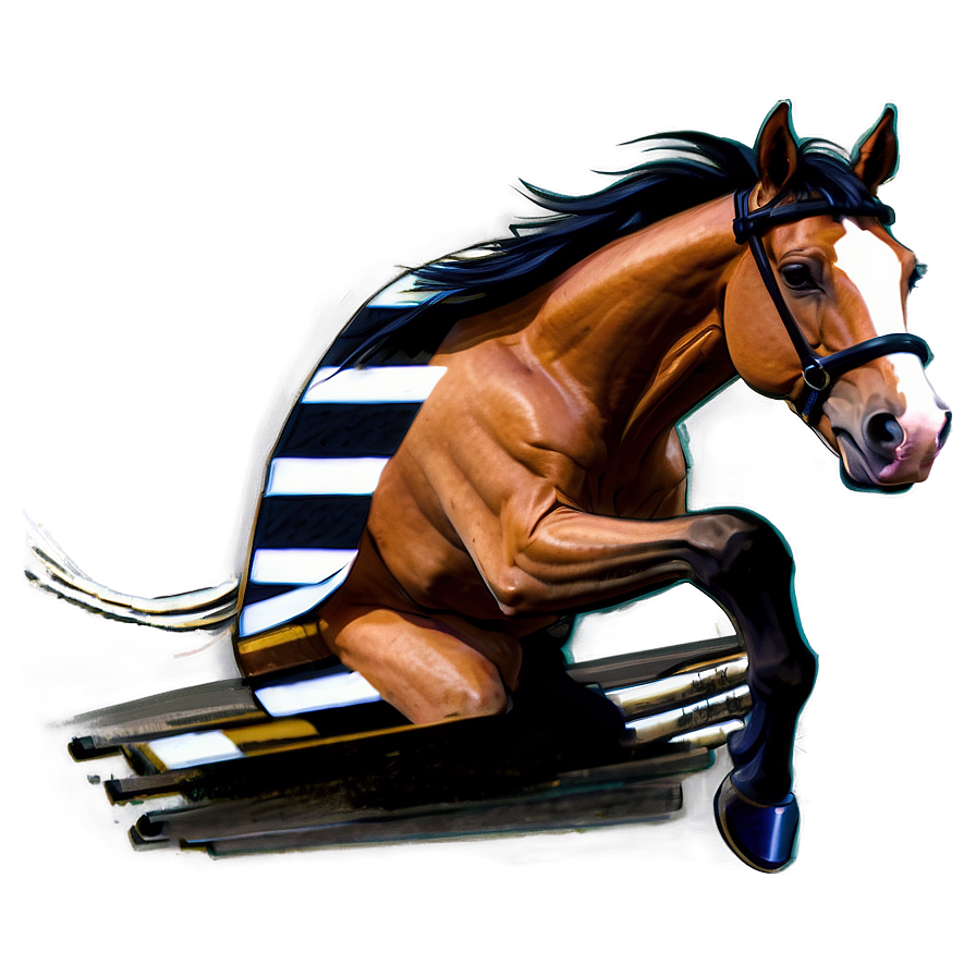 Racing Horse Illustration.png PNG image