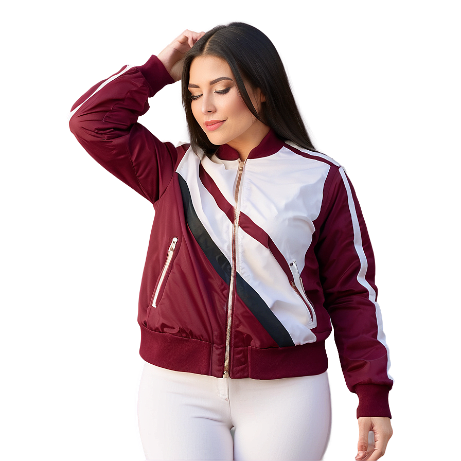 Racing Stripe Bomber Jacket Png 83 PNG image