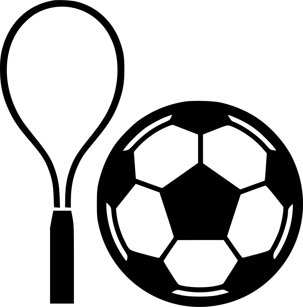 Racketand Soccer Ball Icon PNG image