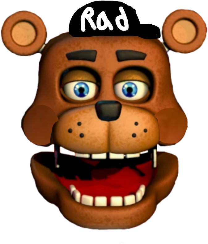 Rad Bear Cap Cartoon Character PNG image