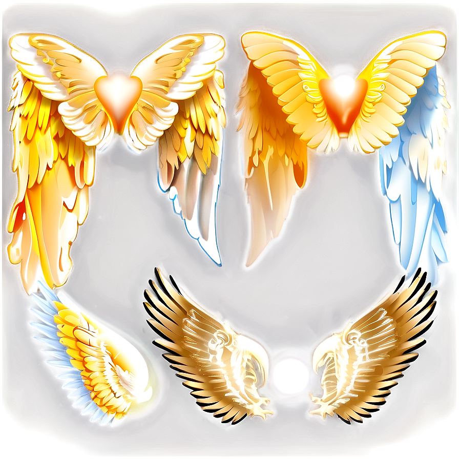 Radiant Angel Wings Silhouette Png Cxq PNG image