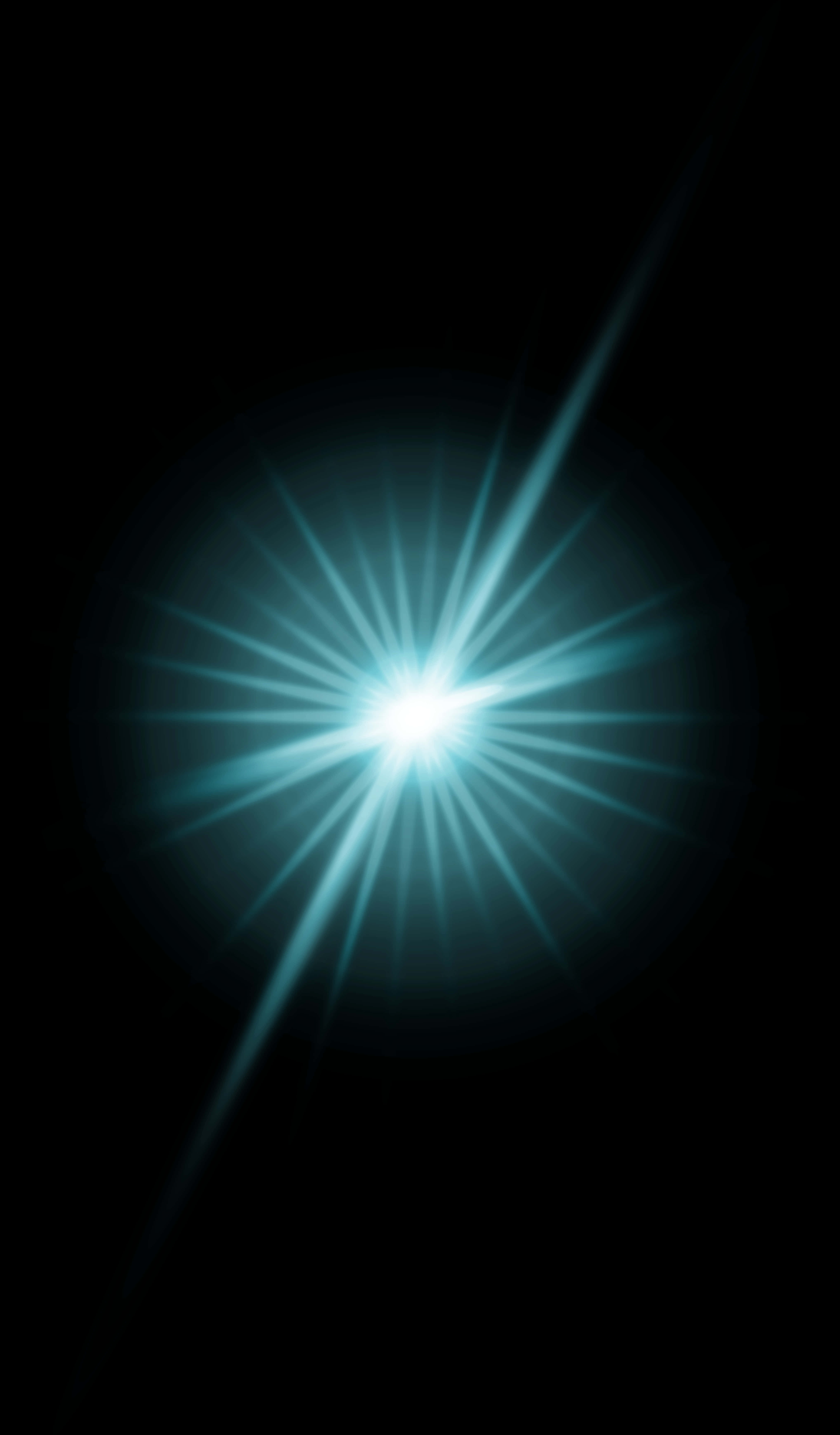 Radiant Blue Light Burst PNG image