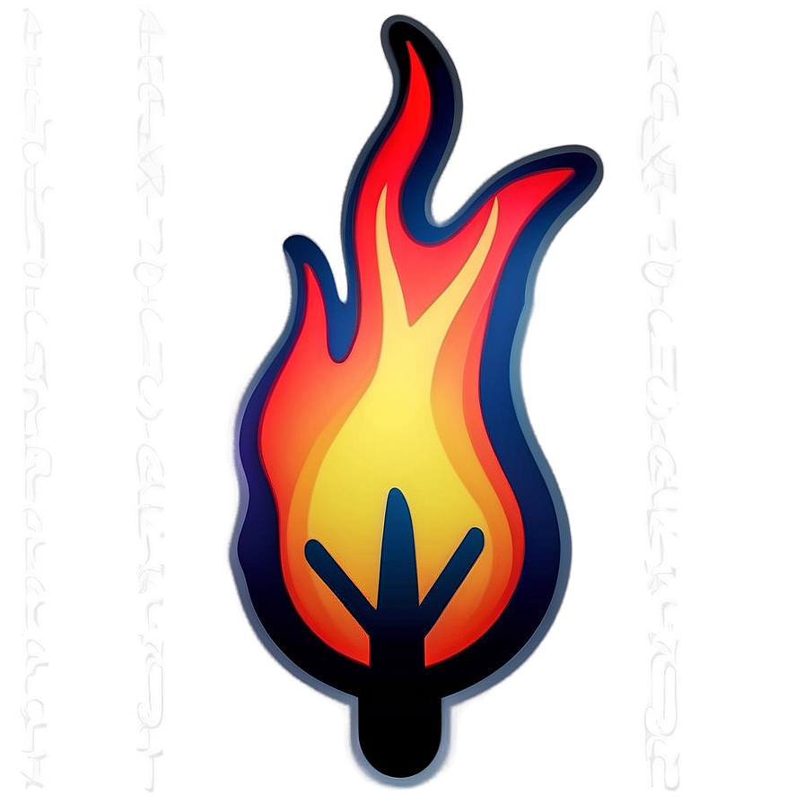 Radiant Fire Emoji Depiction Png 49 PNG image