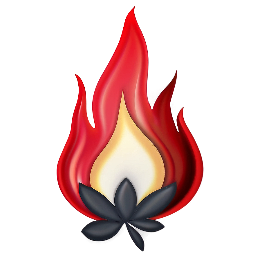 Radiant Fire Emoji Depiction Png Lcc33 PNG image