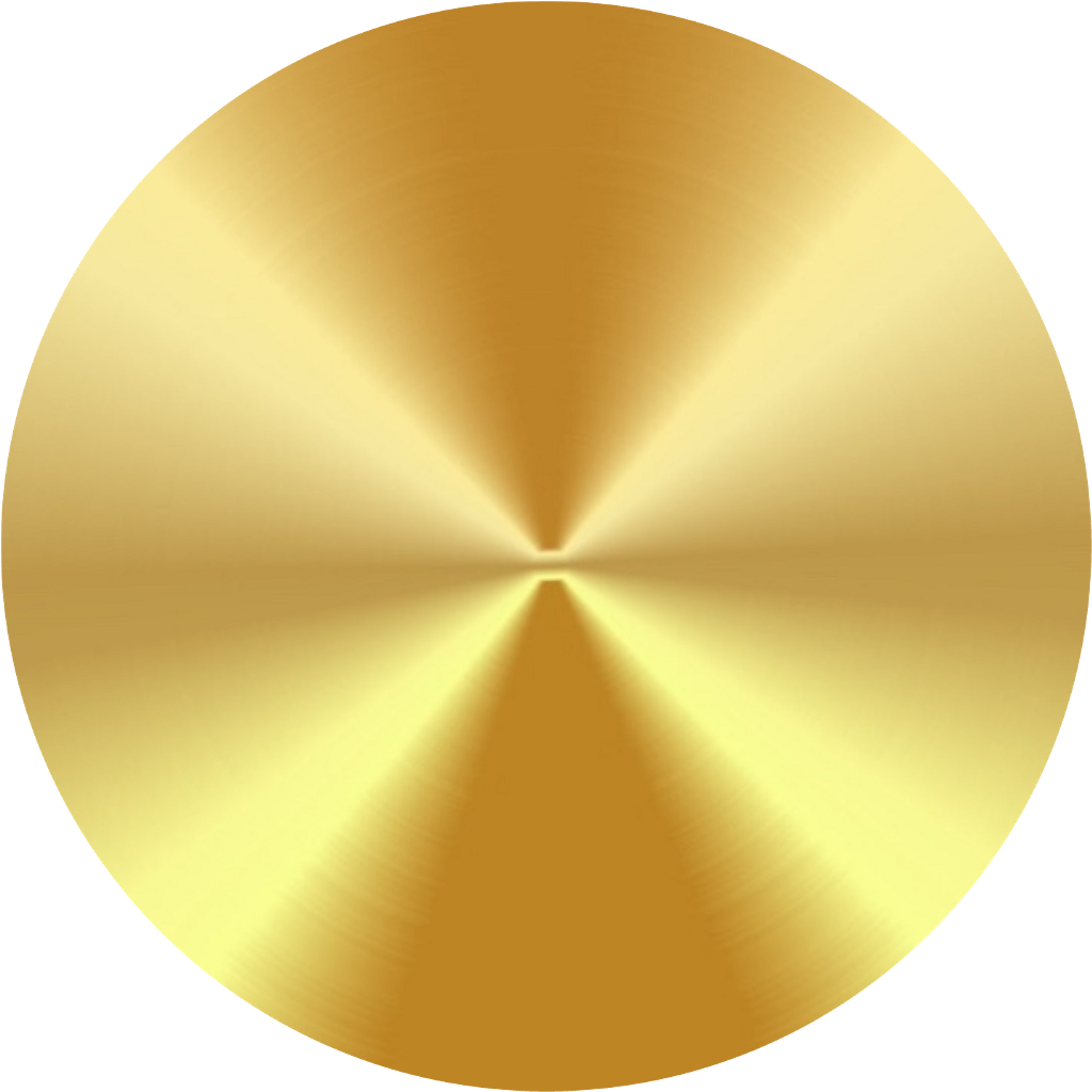 Radiant Gold Circle Graphic PNG image