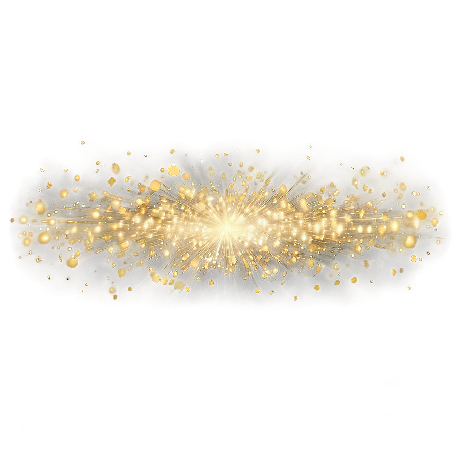 Radiant Gold Sparkle Overlay Png 06122024 PNG image