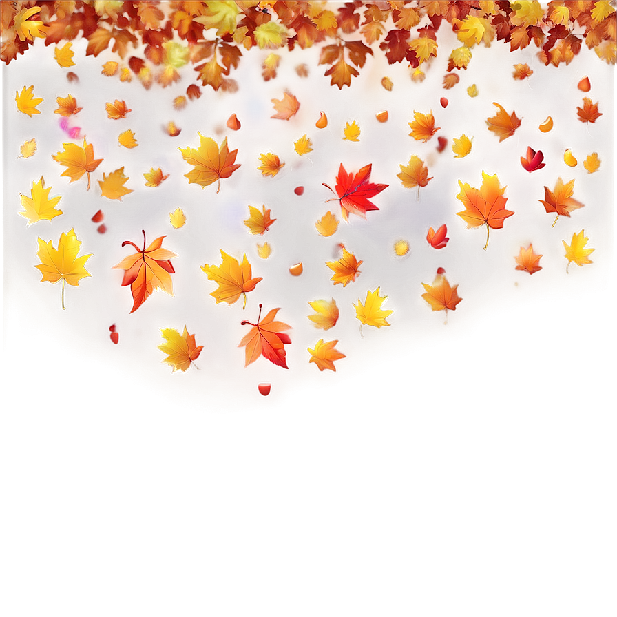 Radiant Leaves Falling Png Vjc PNG image