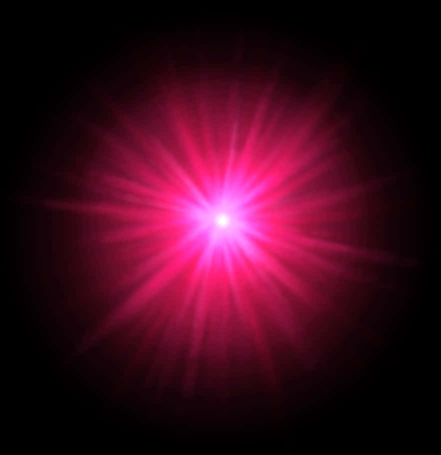 Radiant Pink Starburst PNG image