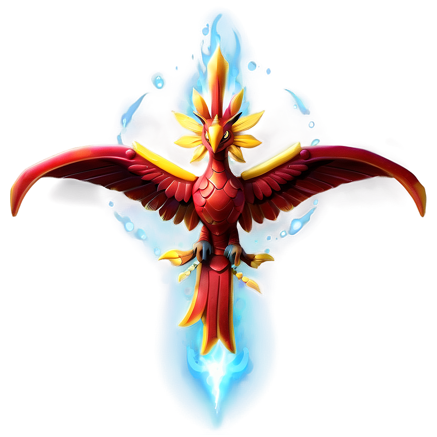 Radiant Red Phoenix Png Gdu66 PNG image