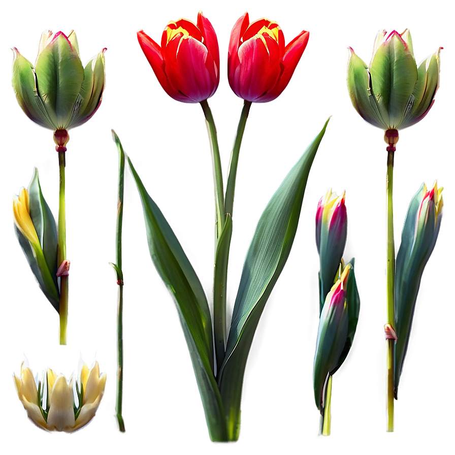 Radiant Red Tulips Png Iyt77 PNG image