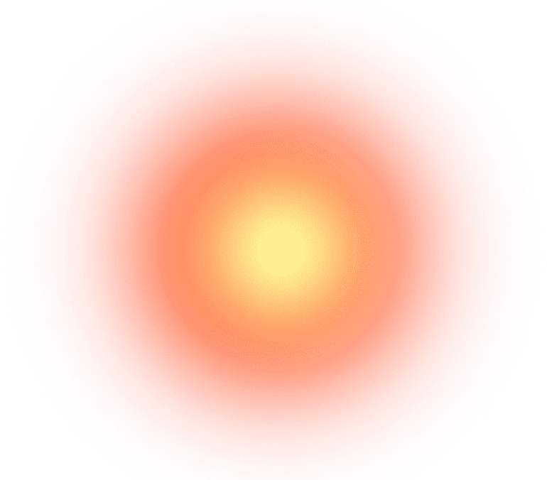 Radiant Sun Glow Effect PNG image