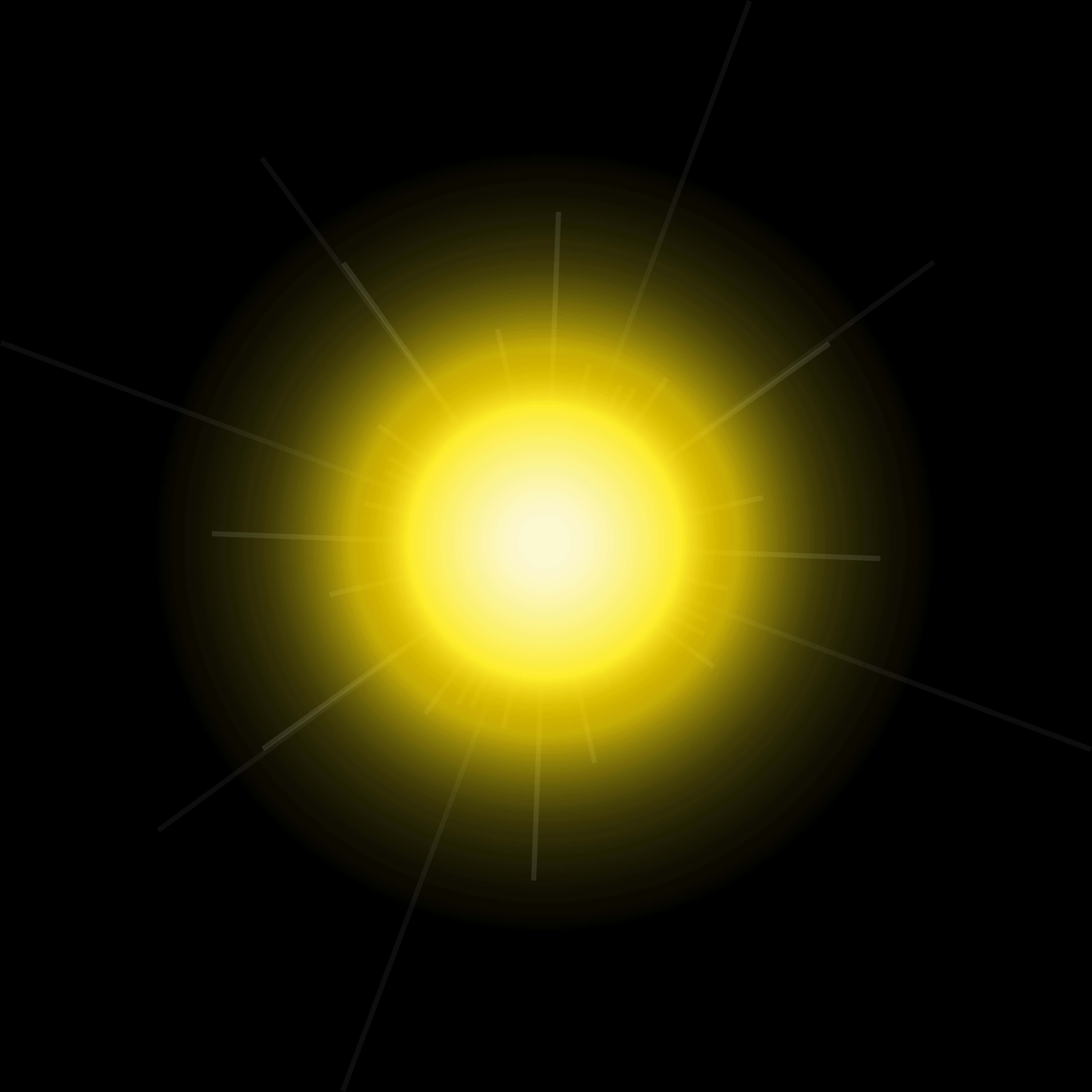 Radiant Sun Glow Graphic PNG image