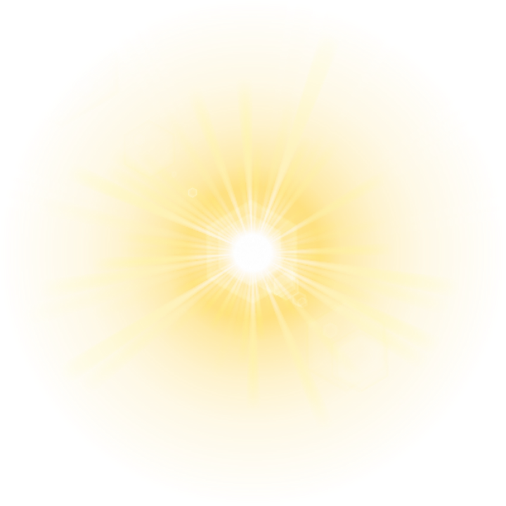 Radiant Sun Illustration PNG image