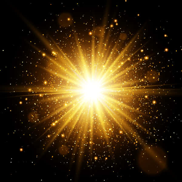 Radiant Sunburst Glow Background PNG image