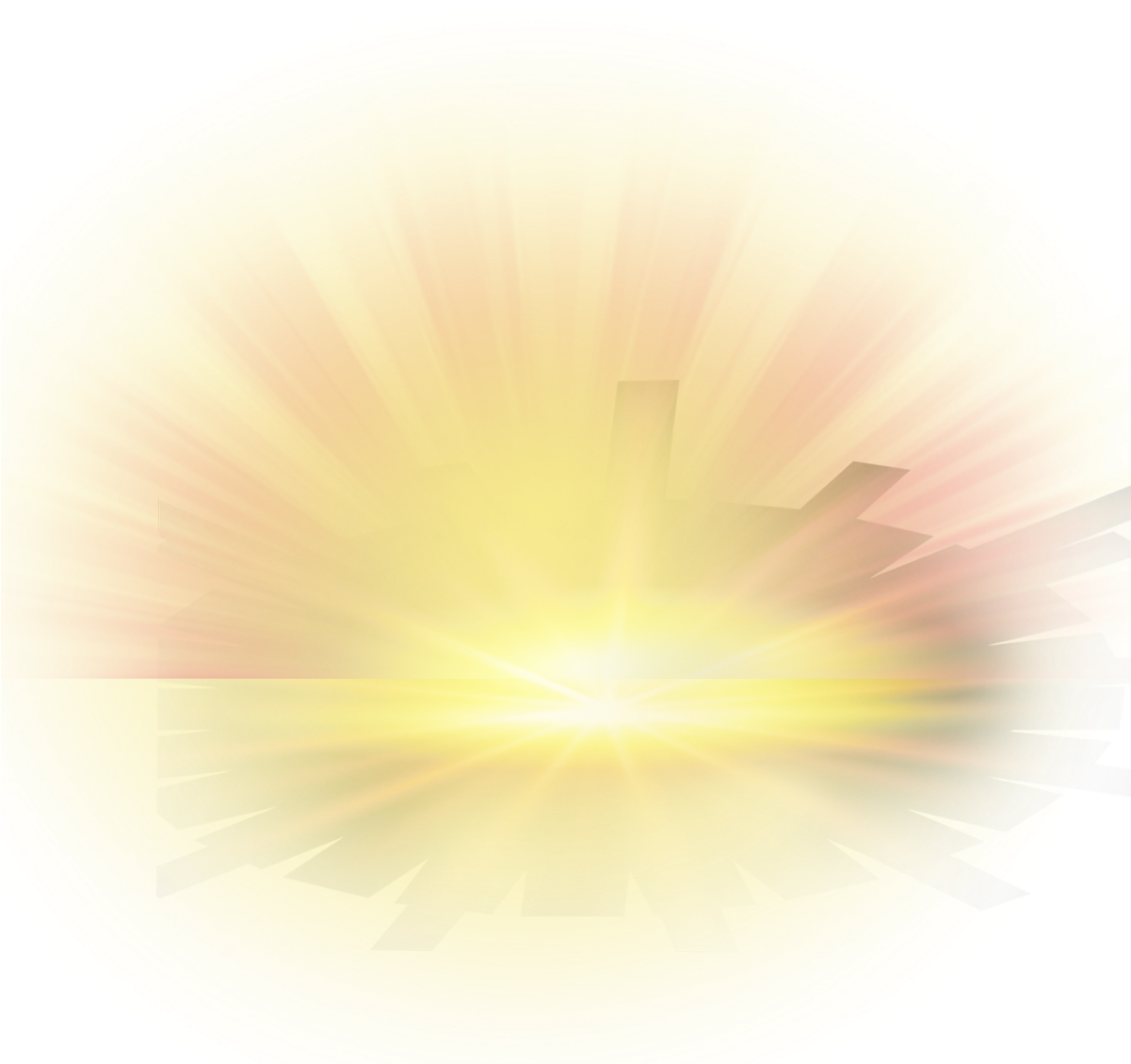 Radiant Sunburst Glow PNG image